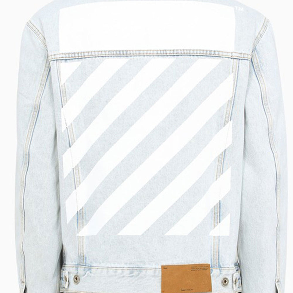 DIAG TAB SLIM DENIM JACKET - Why are you here?