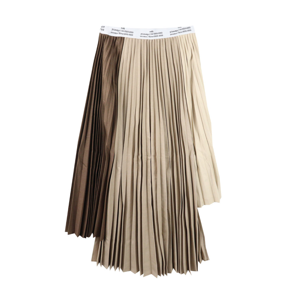 LOGO TRIPLE PLEAT SKIRT - Why are you here?