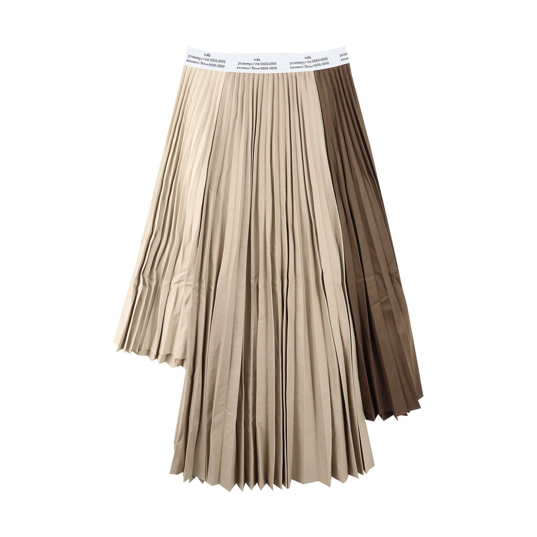 LOGO TRIPLE PLEAT SKIRT - Why are you here?