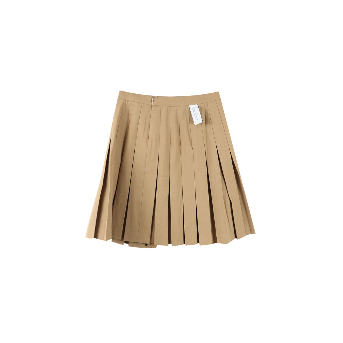 BOX PLEAT MINI SKIRT W/ BELT STRAPS - Why are you here?
