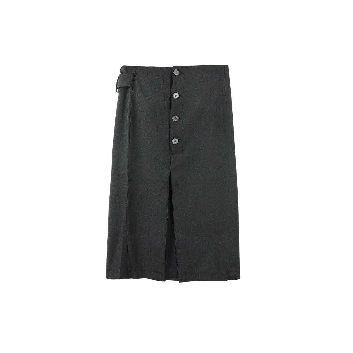 BUTTON DETAILED MIDI SKIRT - Why are you here?