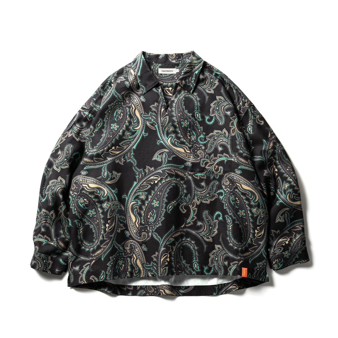 PAISLEY L/S OPEN SHIRT - Why are you here?