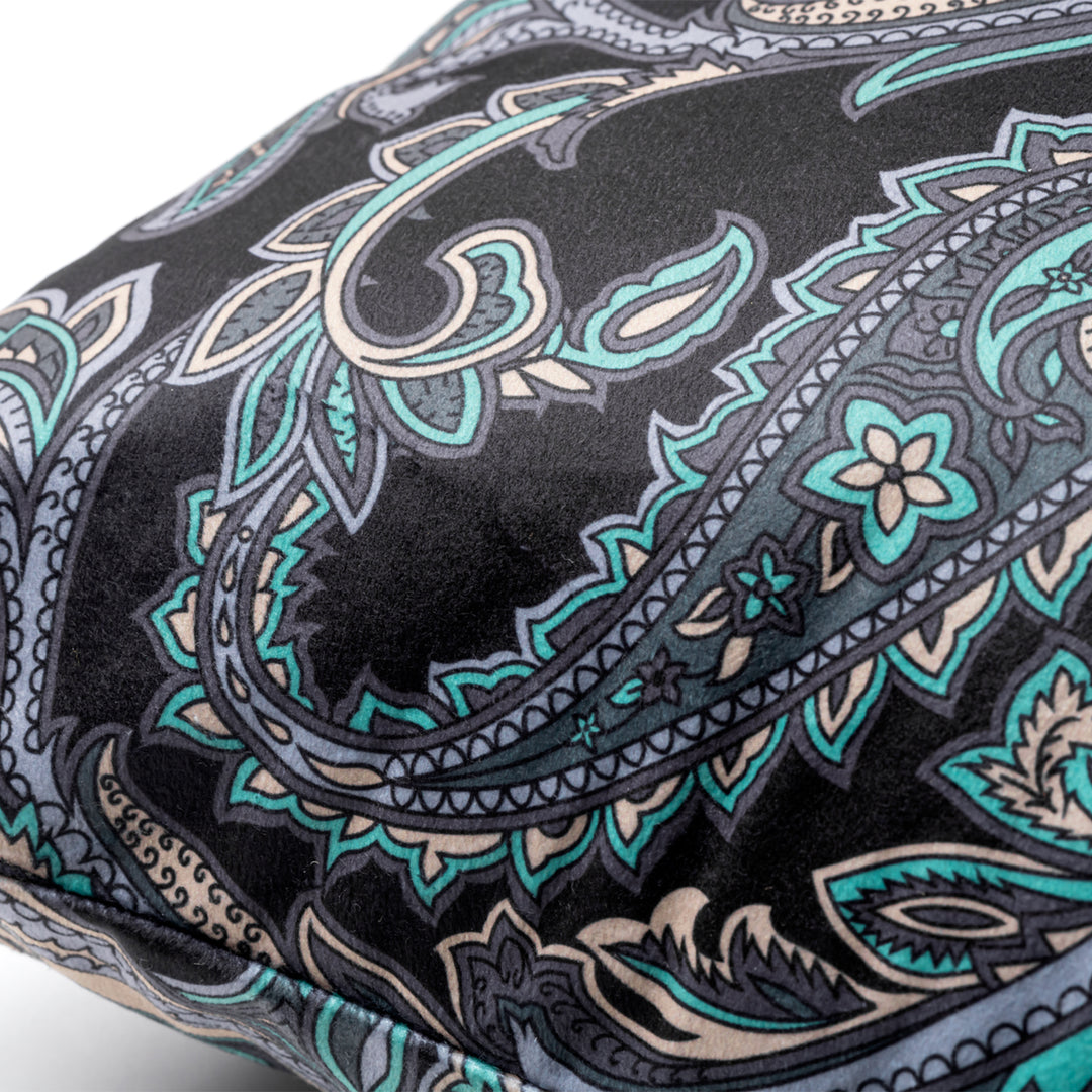PAISLEY VELOUR CUSHION - Why are you here?