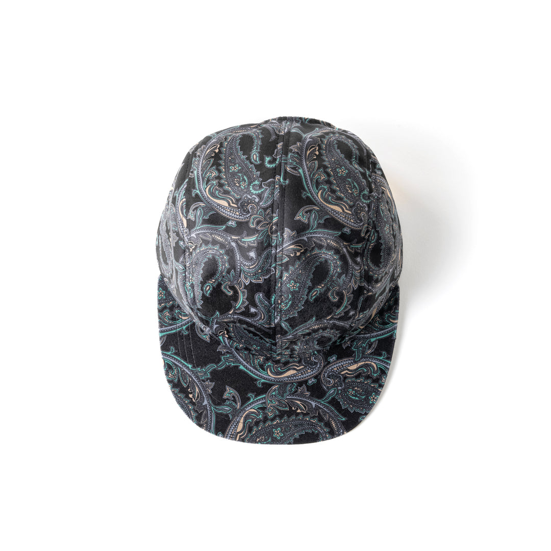 PAISLEY VELOUR CAMP CAP - Why are you here?