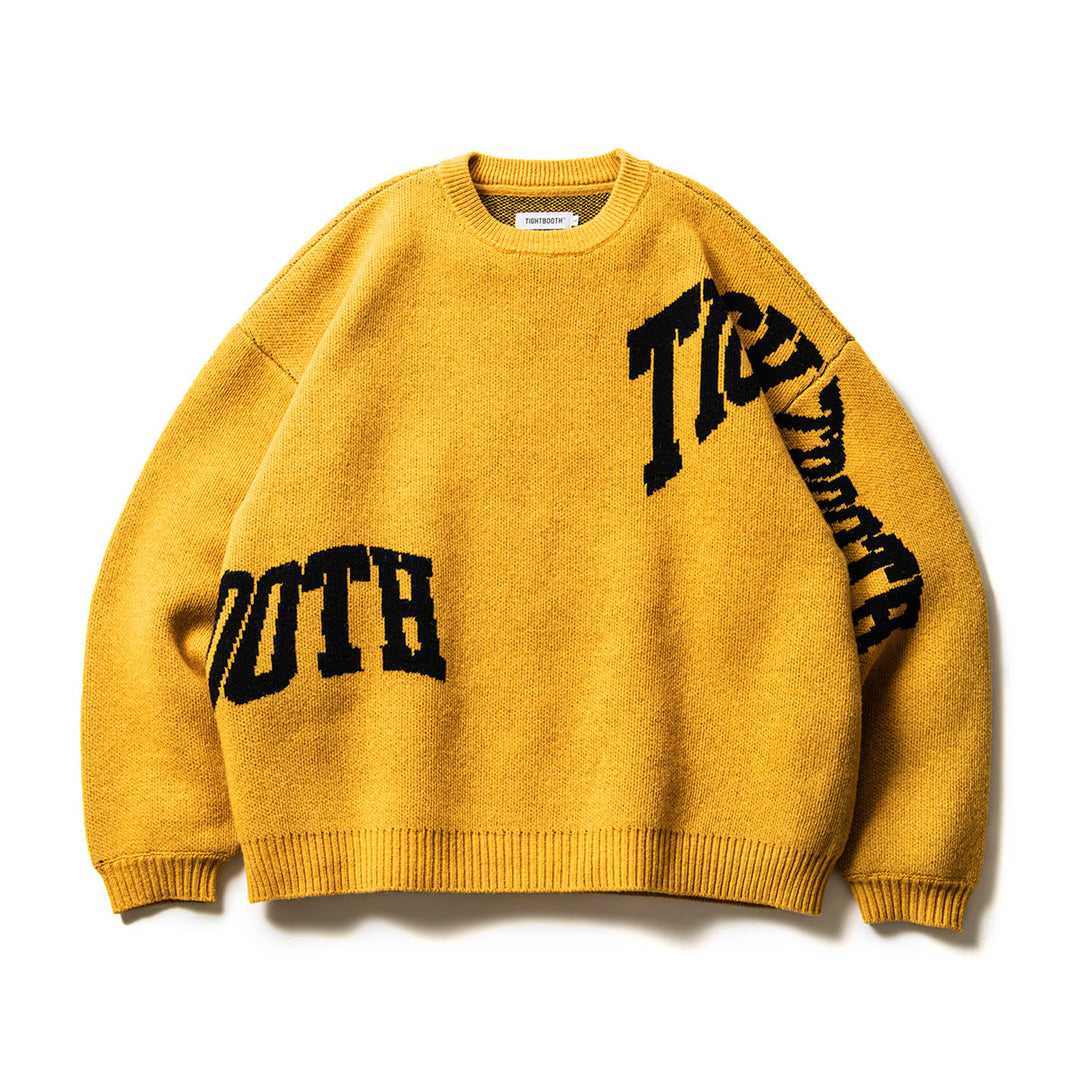 ACID LOGO KNIT SWEATER - Why are you here?