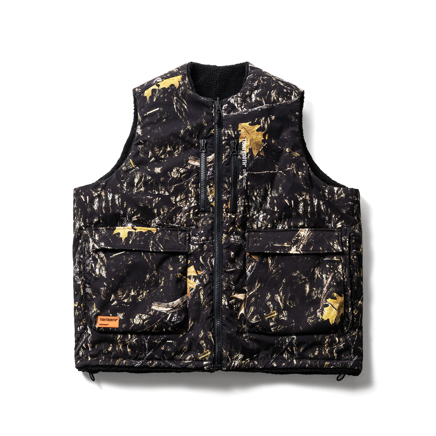 tightbooth BULLET CAMO REVERSIBLE VEST - トップス