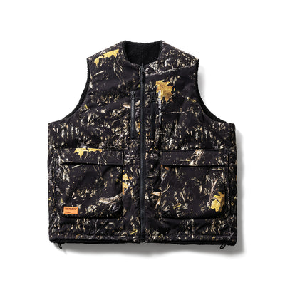 BULLET CAMO REVERSIBLE VEST - TIGHTBOOTH