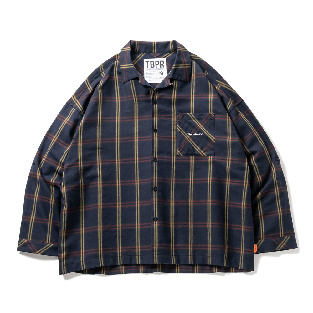 PLAID ROLL UP SHIRT - TIGHTBOOTH