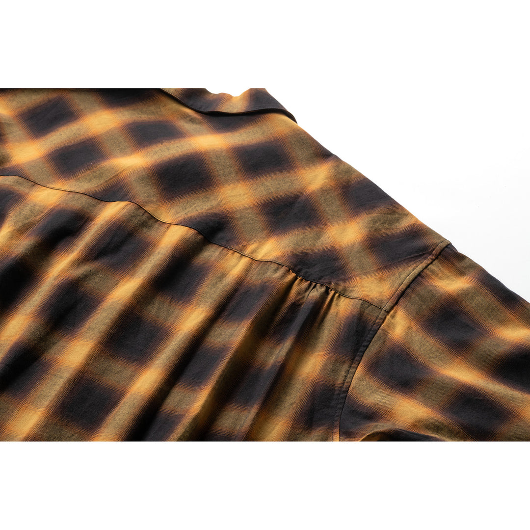PLAID ROLL UP SHIRT - TIGHTBOOTH