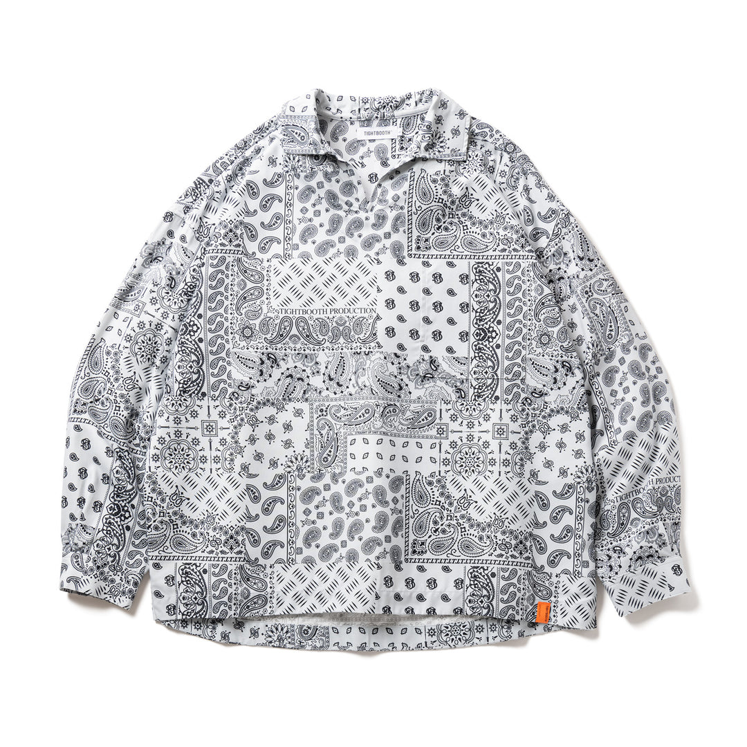 PAISLEY L/S OPEN SHIRT - TIGHTBOOTH