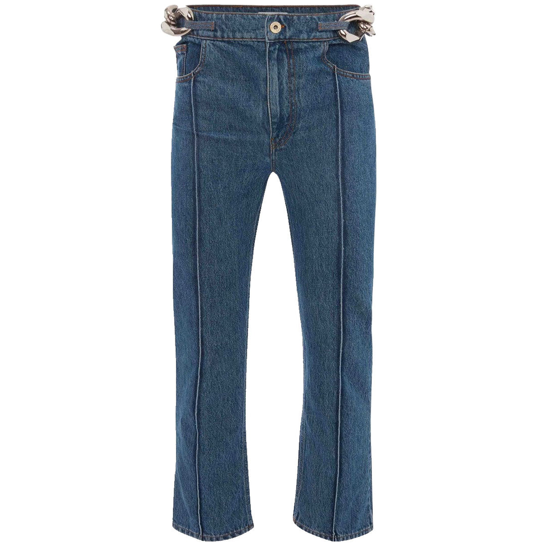 CHAIN LINK SLIM FIT DENIM JEANS - Why are you here?