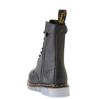 Yohji Yamamoto ×Dr.Martens MAT BK SOFT LEATHER 1490 10HOLE ZIP BOOTS - Why are you here?