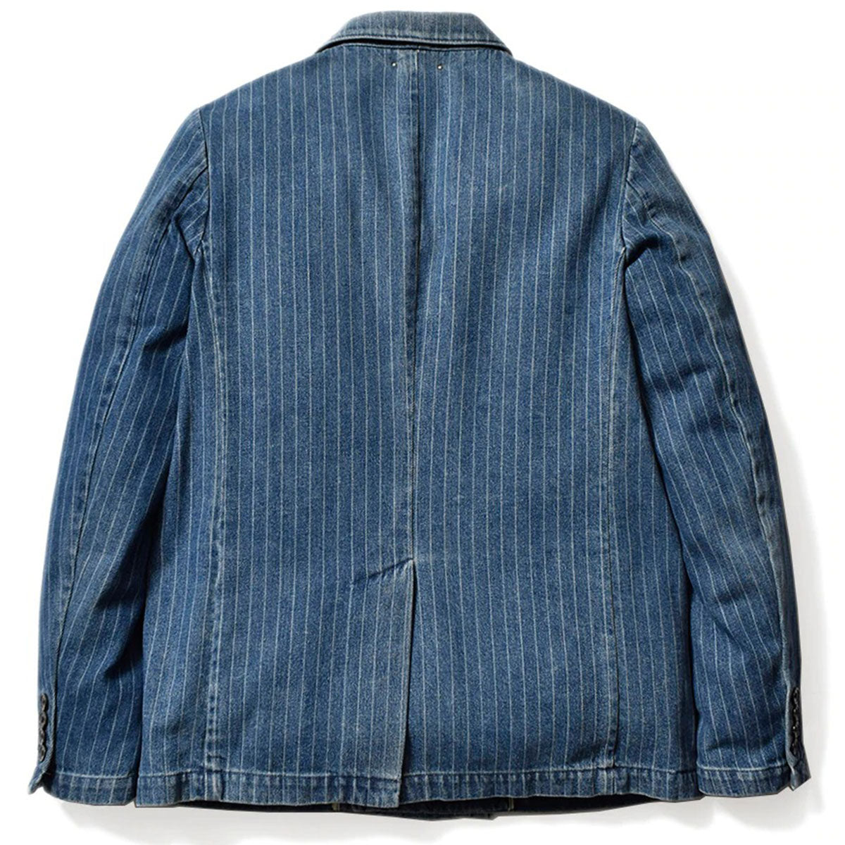 Discharge Chalk Stripe Denim D/B JKT Why are you here?